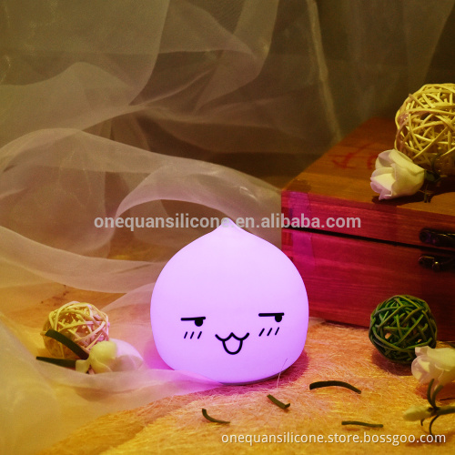2016 Waterdrop Silicon Night Light LED Colorful Changing Night Light Sensitive Tap Control water-drop Gift for every night